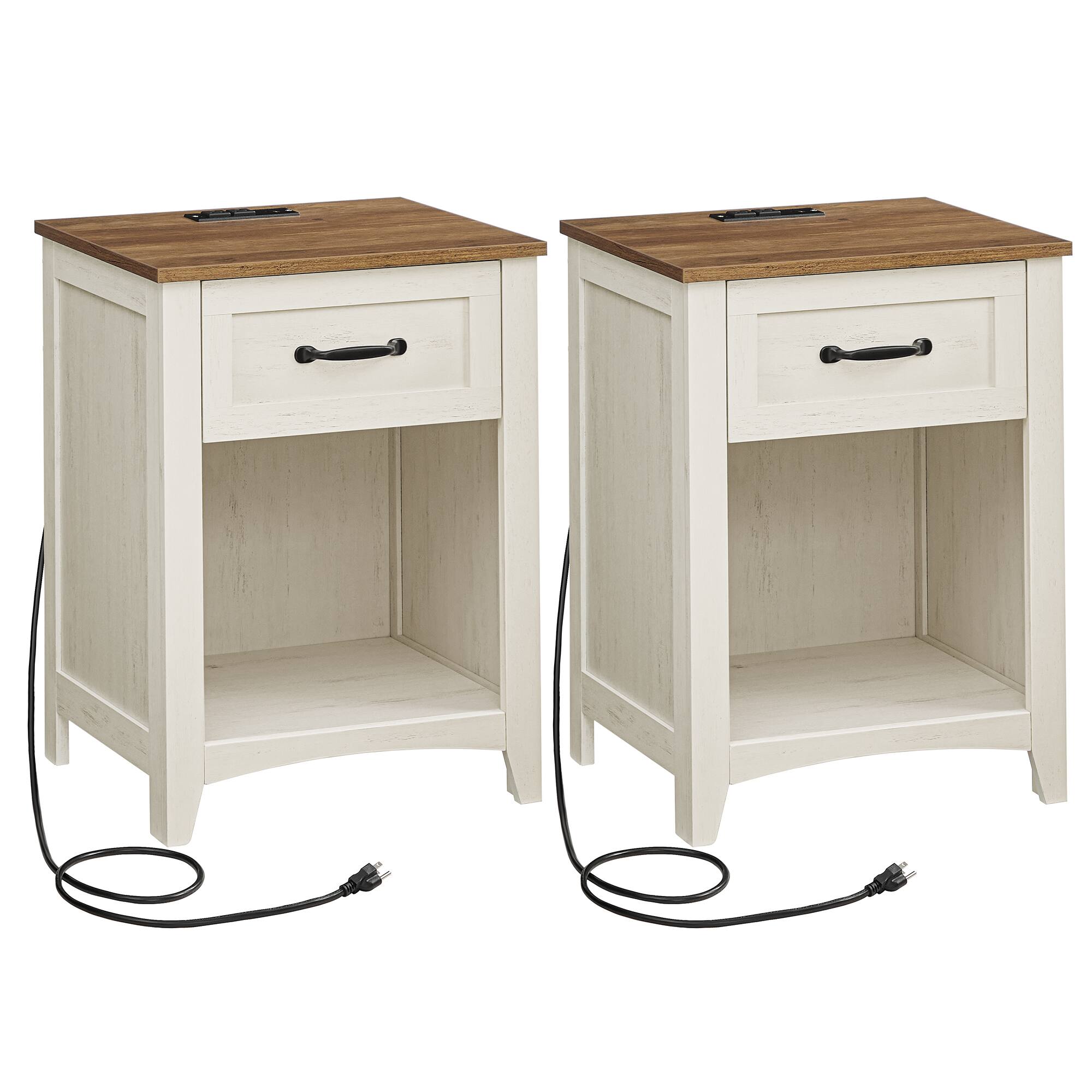 Rustic White and Honey Brown