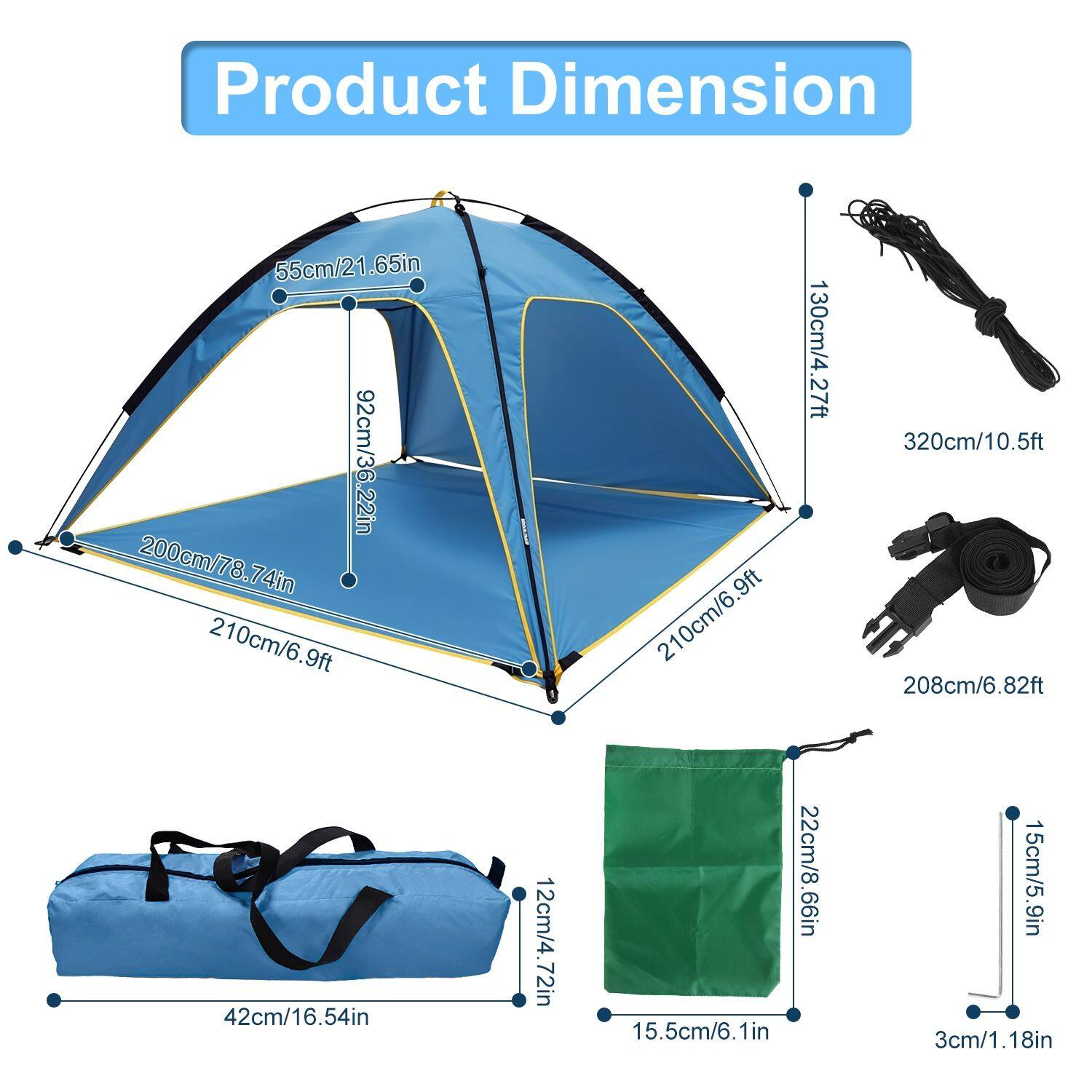 Product Dimension

- 55cm/21.65in
- 92cm/36.22in
- 200cm/78.74in
- 210cm/6.9ft
- 210cm/6.9ft
- 130cm/4.27ft
- 320cm/10.5ft
- 208cm/6.82ft
- 42cm/16.54in
- 12cm/4.72in
- 22cm/8.66in
- 15.5cm/6.1in
- 15cm/5.9in
- 3cm/1.18in