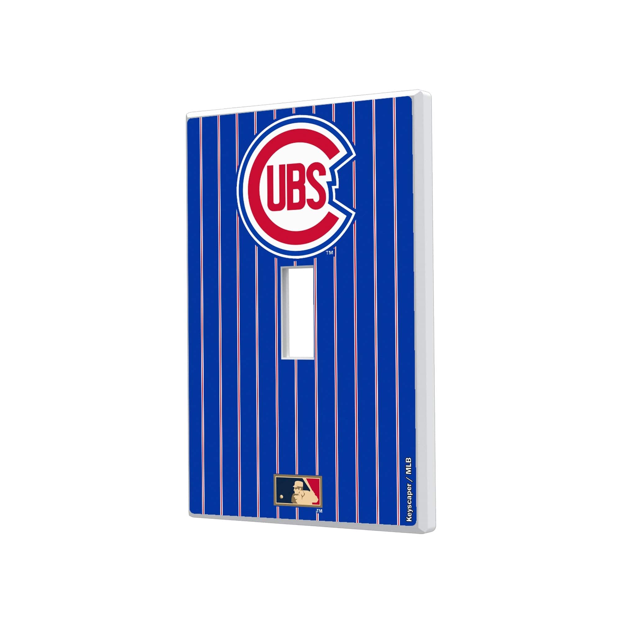 Keyscaper - Chicago Cubs 1948-1956 Cooperstown Pinstripe Single Toggle Light Switch Plate - Multicolor price history on PriceWatchPro