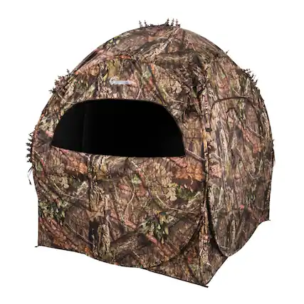 Front. Ameristep - Ameristep Doghouse Blind with Multiple Windows (One Size) - Black.