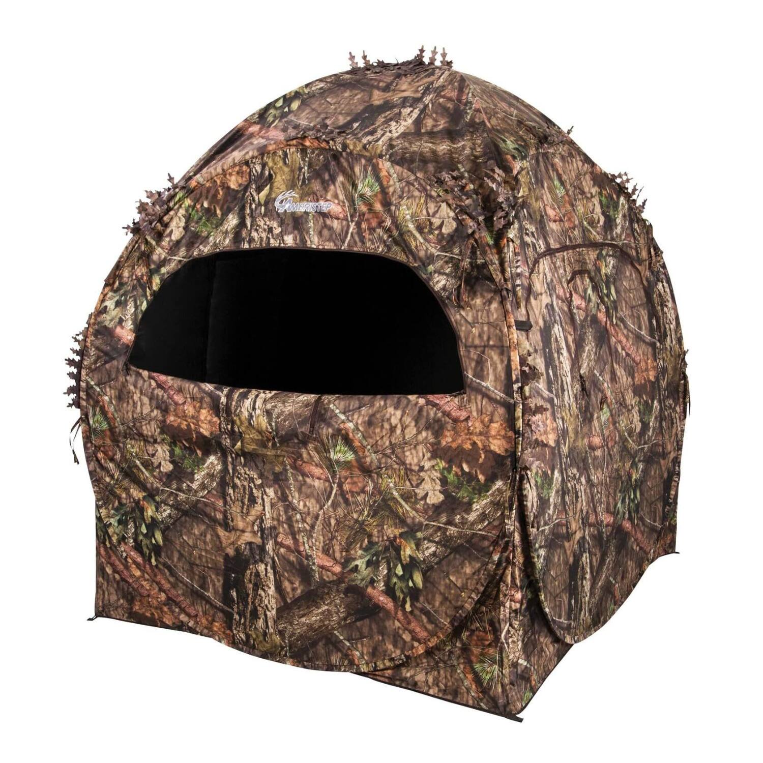 Front. Ameristep - Ameristep Doghouse Blind with Multiple Windows (One Size) - Black.