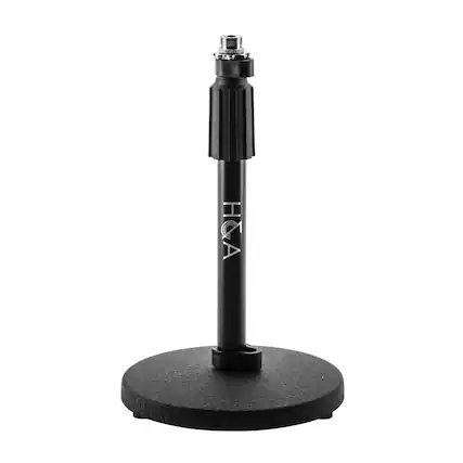 Front. H&A - H&A Telescoping Tabletop Microphone Stand.