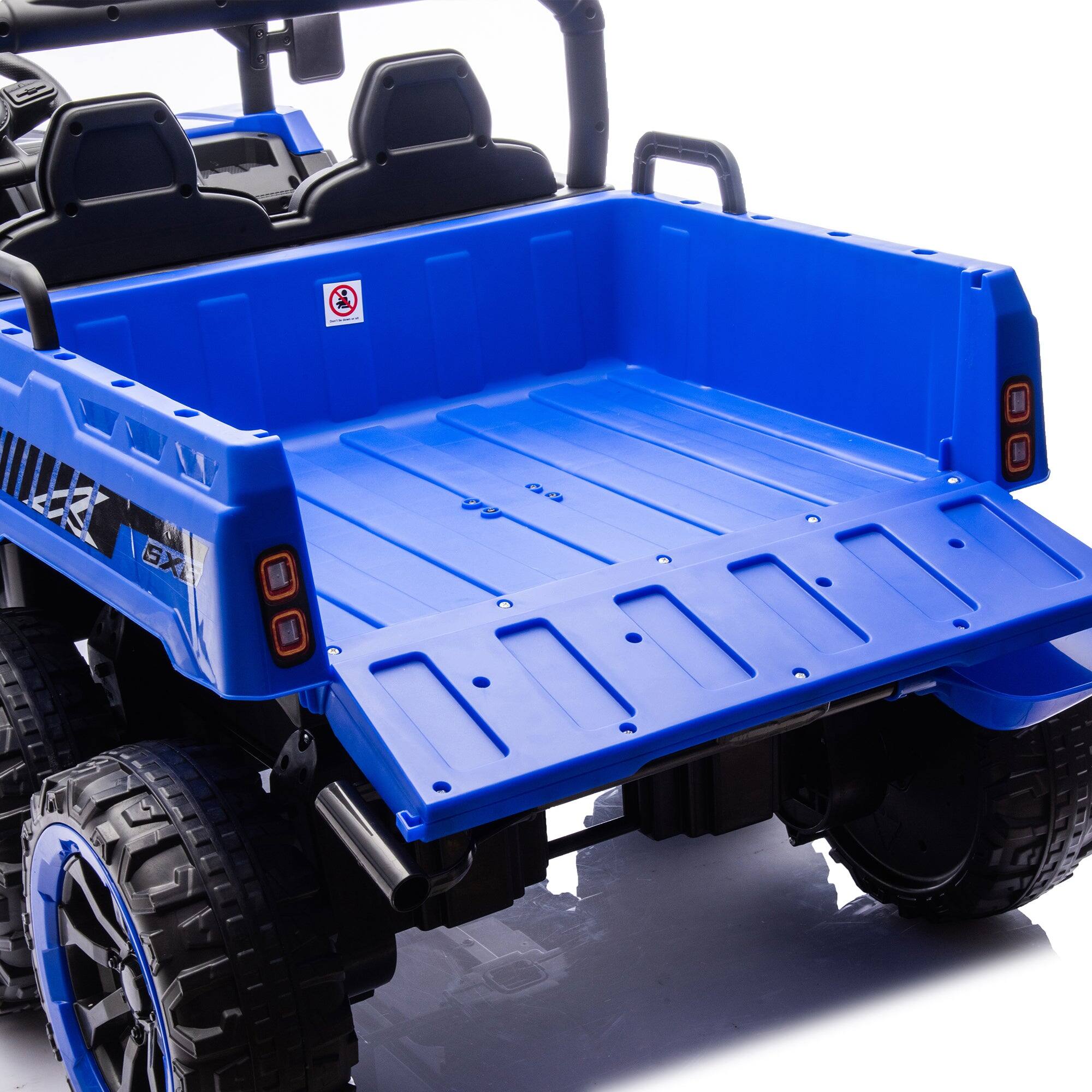 Alt View 2. Boyel Living - 3+ Blue 24V Kids Ride On UTV with Parents Remote Control Twin 75W Motors 4Wheel Su - blue.