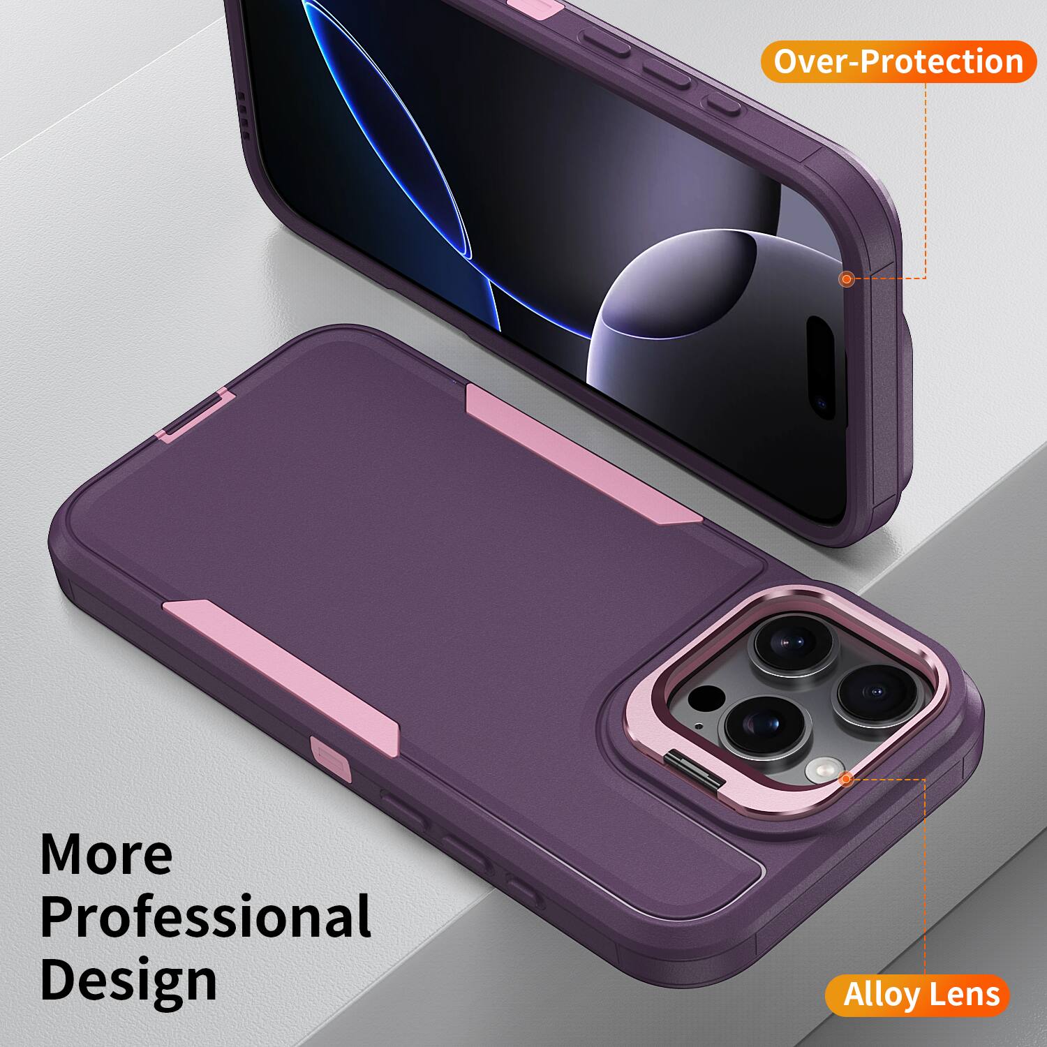 Over-Protection  
More Professional Design  
Alloy Lens