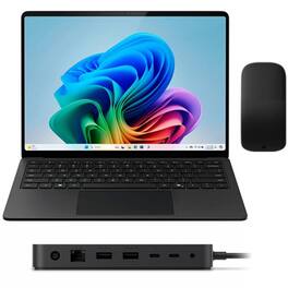 Microsoft - Surface Laptop Copilot+ PC + Arc Mouse + Surface Thunderbolt 4 Dock - Black