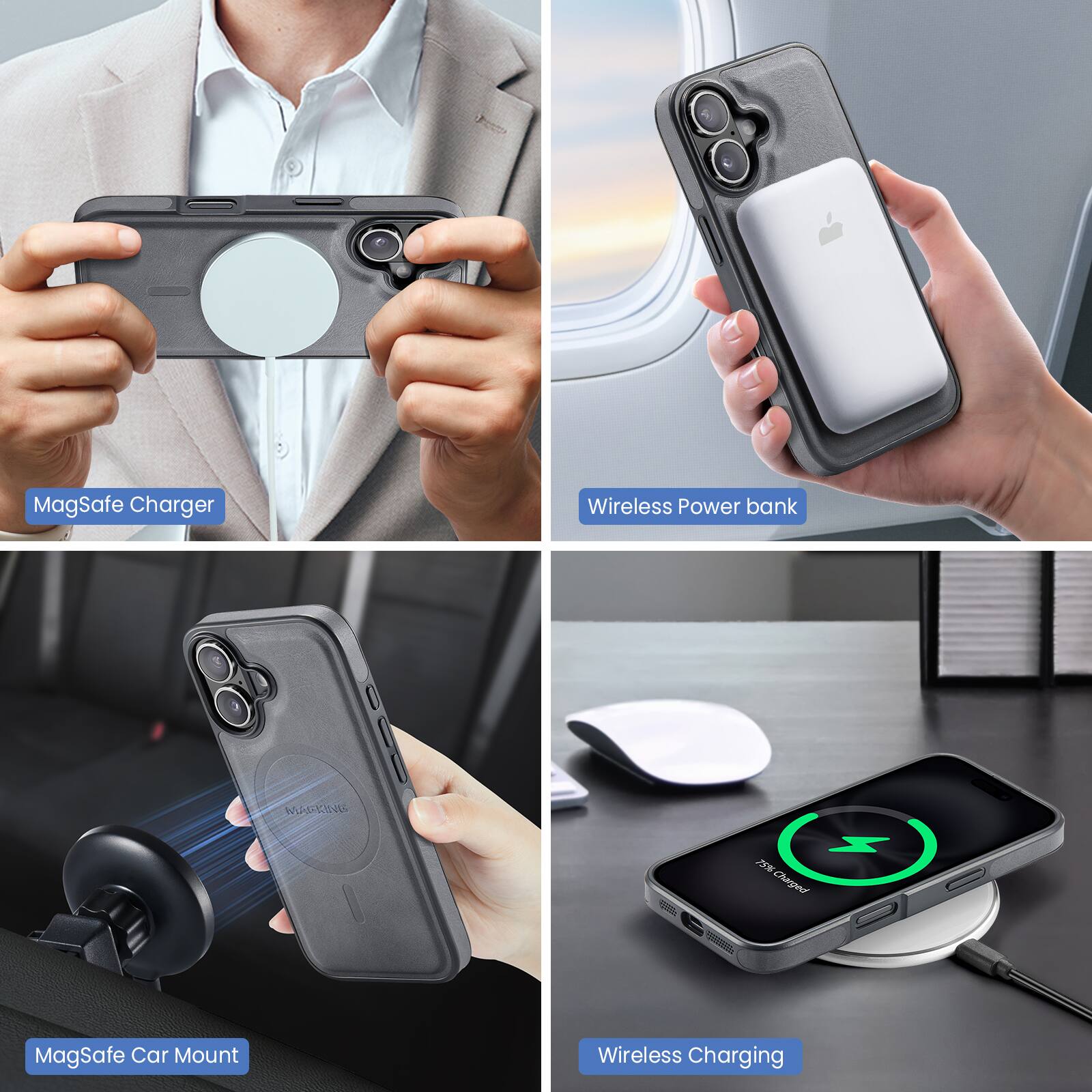 MagSafe Charger Wireless Power bank 00 MARKIE GLL 200000 X 25% Charged MagSafe Car Mount Wireless Charging