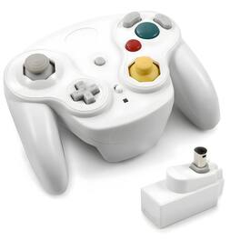 Kitcheniva - Wireless Game Controller With Adapter For Nintendo Game Cube - White