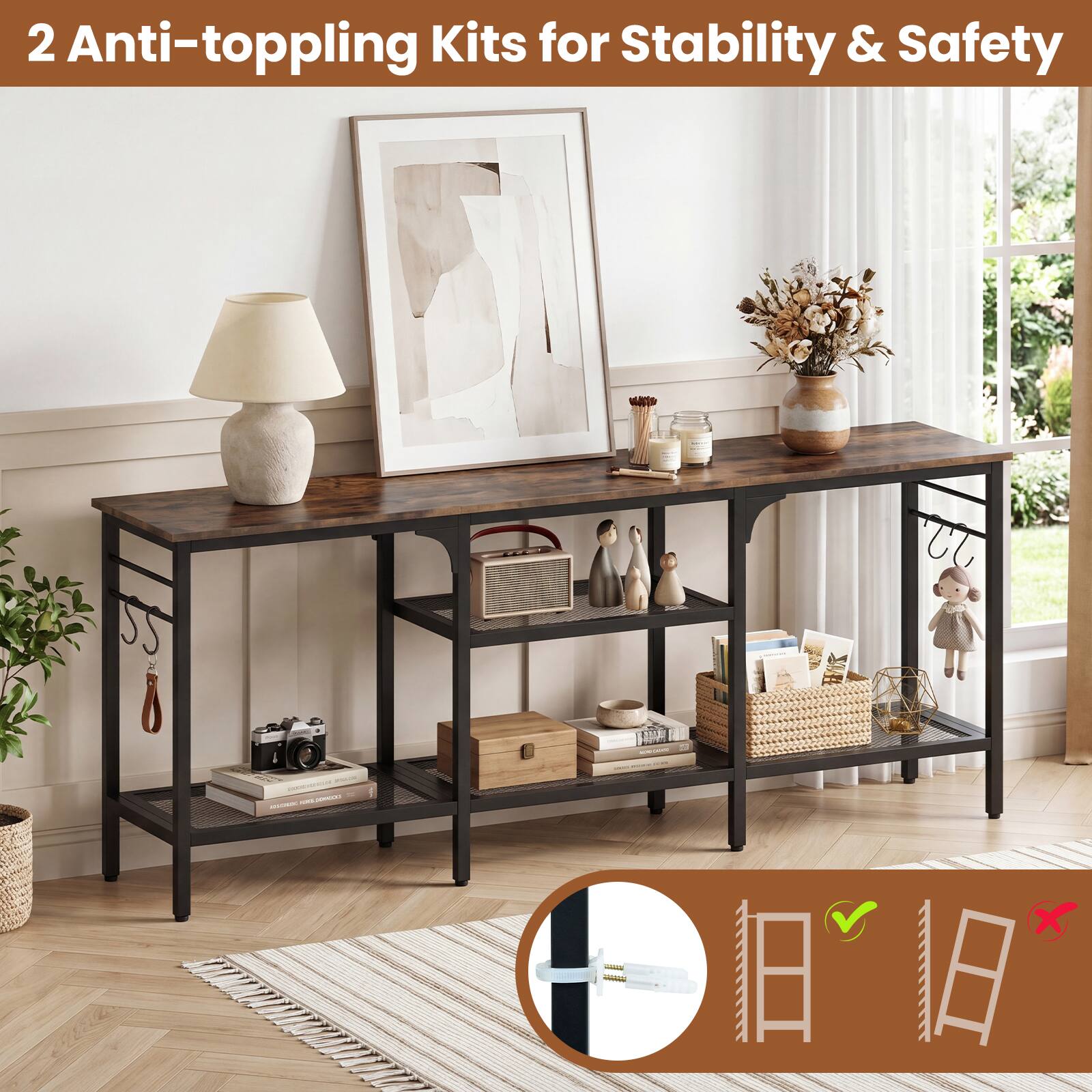 2 Anti-toppling Kits for Stability & Safety