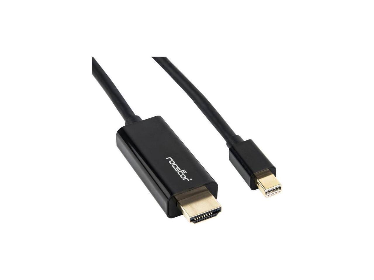 Alt View 2. Rocstor - Rocstor Y10C197-B1 10Ft Mini Displayport To Hdmi M/M 4Kx2K 30Hz Cable Black.