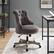 Alt View 13. Linon Home Décor - Leather Massage Task Chair - Charcoal Gray.