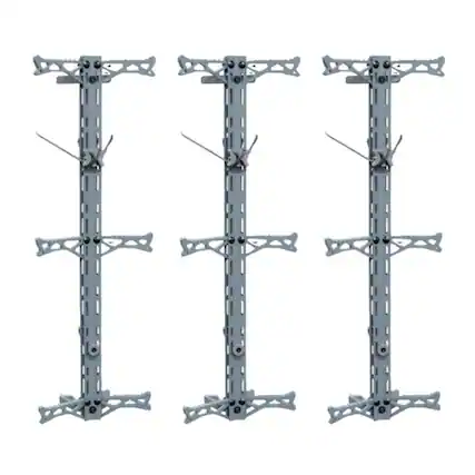 Front. Hawk - Hawk Hunting Helium 30 Inch Gen 2 Climbing Stick with Helium Rope 3 Pack - Gray.