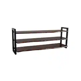 Porter Designs - Manzanita Live Edge Solid Sheesham Wood TV Stand - Gray