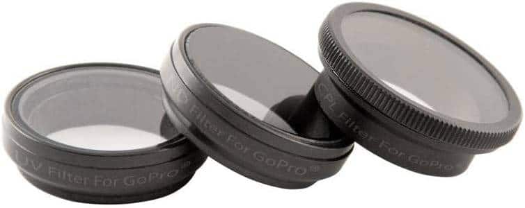 Bower - Filter Kit for GoPro HERO3 HERO3+ HERO4 UV ND CPL Lens Filters
