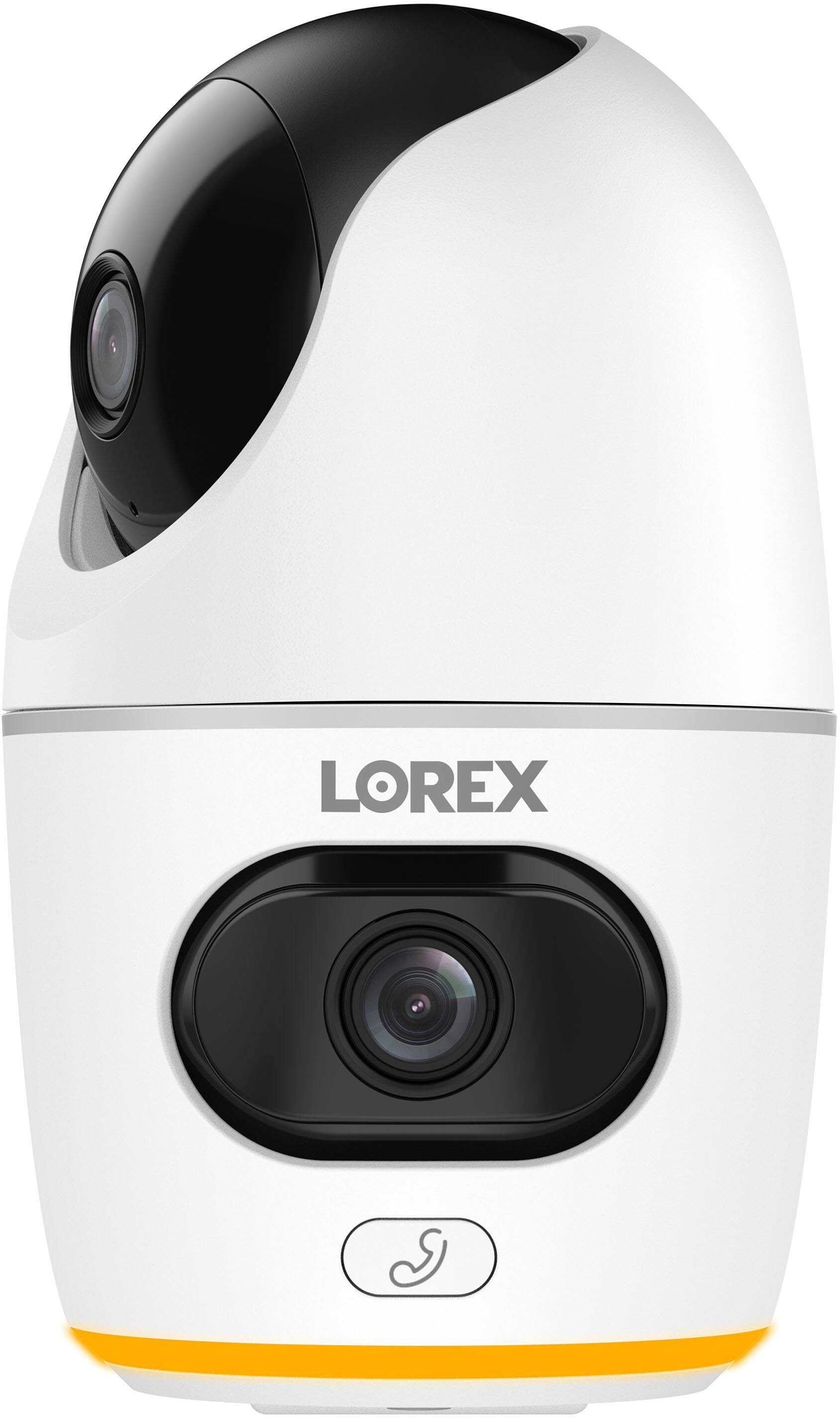 Alt View 19. Lorex - 2K Dual Lens Indoor Pan-Tilt Wi-Fi Security Camera - White.