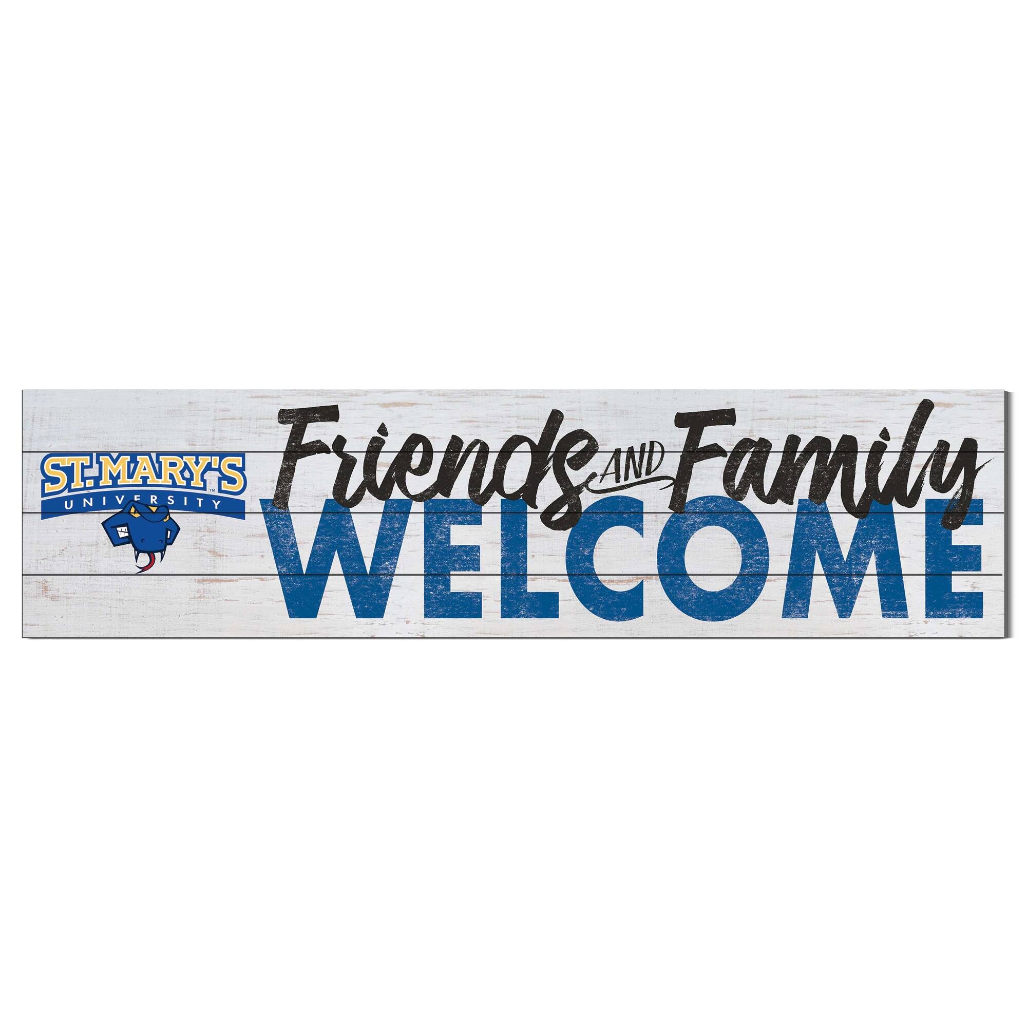 St. Mary's University Rattlers 10'' x 40'' Friends & Family Welcome Sign