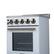 Alt View 7. Forno Appliances - Pallerano 2.05 Cu. Ft. Freestanding Electric Range with Antique Brass Accessories - White.