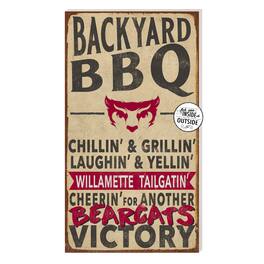 Jardine - Willamette Bearcats 11'' x 20'' Indoor/Outdoor BBQ Sign - Brown