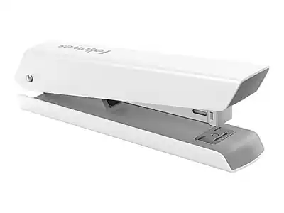 Front. Fellowes - LX820 Classic Reduced-Effort Desktop Stapler, 20-Sheet Capacity - White.