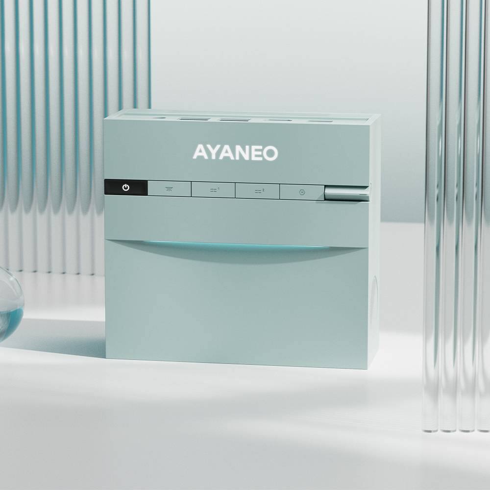 Angle. Ayaneo - AM03 Mini PC desktop – Intel Core i9-12900H, 16GB RAM, 512GB SSD - Cyan Sky.