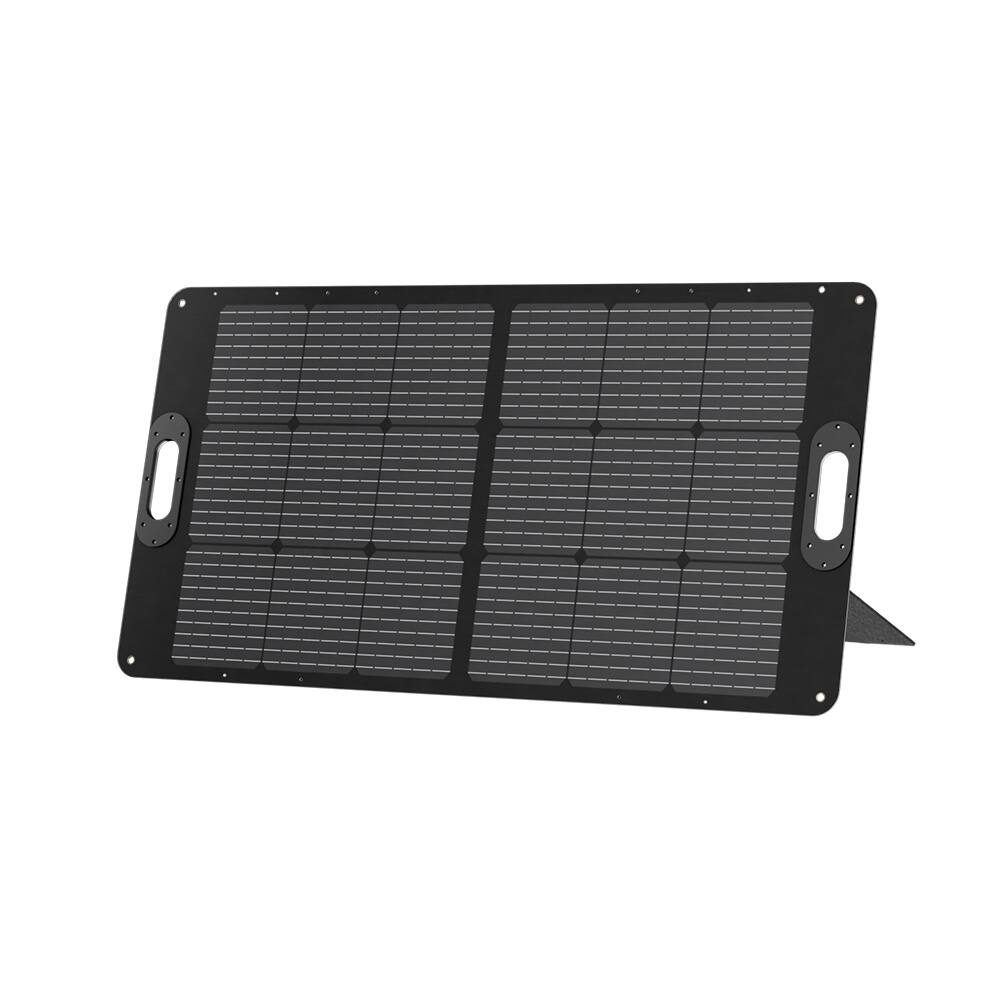 OUPES - 100-Watt Monocrystalline Silicon Solar Panel for Power Station with 20-Volt Systems - Black