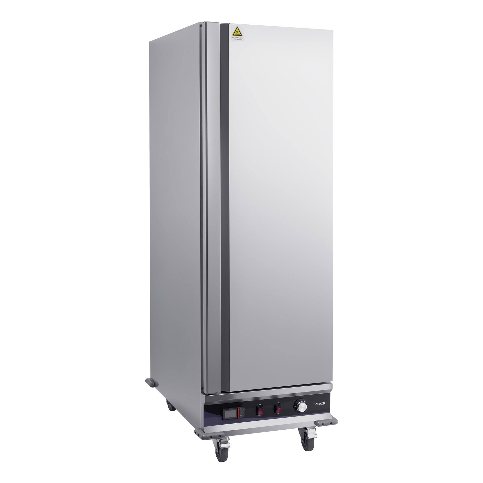 Alt View 5. VEVOR - Electric Hot Box Food Warmer, 16-Tier Commercial Warming Cabinet with Water Tray, Single-Door and Adjustable Shelves - Silver.