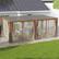 Alt View 1. Outsunny - x 19' Aluminum Pergola with Adjustable Louvered - Natural Wood.