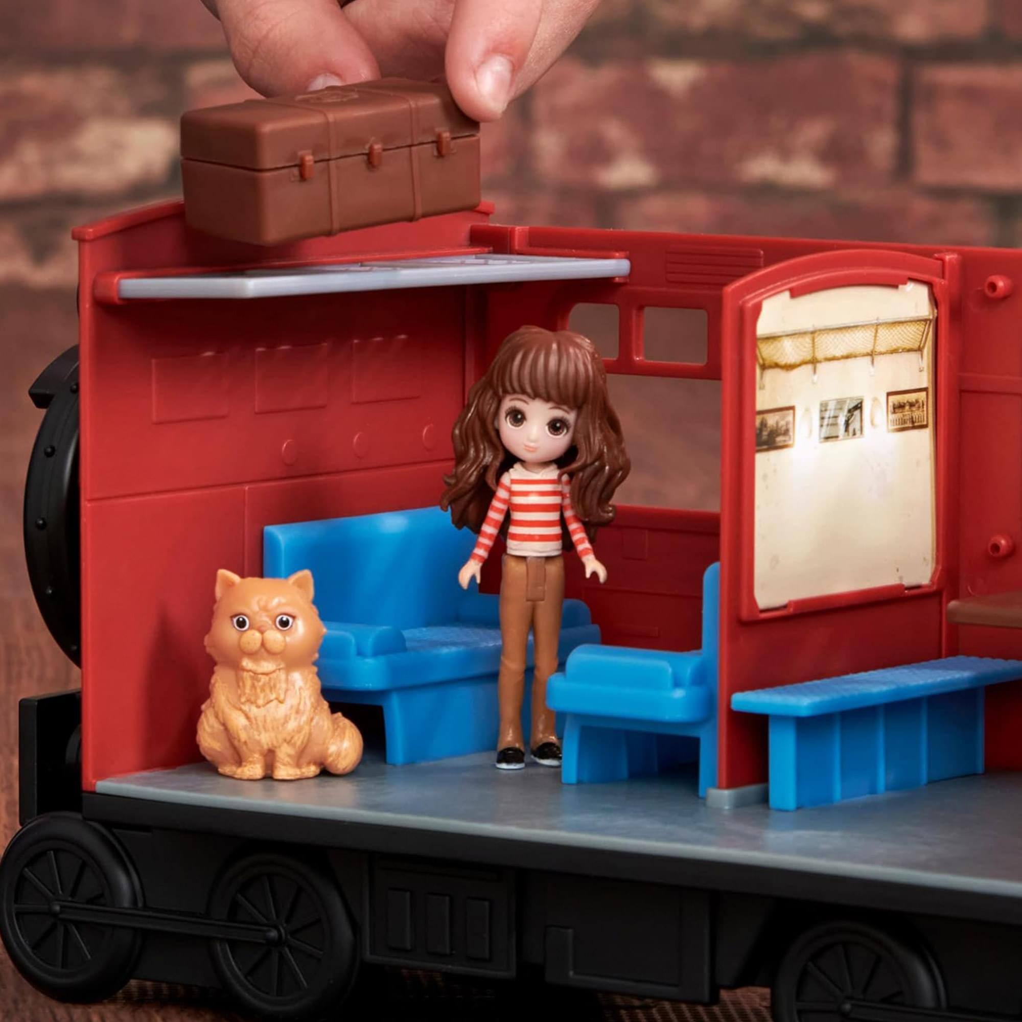 Alt View 3. Hasbro - Harry Potter Magical Minis Hogwarts Express Train Toy Playset - Red.