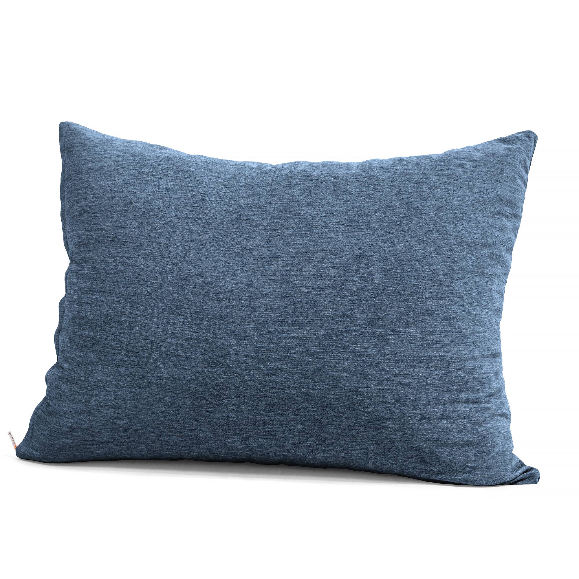 Front. Jaxx - Jaxx Pillow Saxx 3.5 Foot Giant Décor Floor Pillow, Premium Chenille Cover, Navy - Navy Blue.