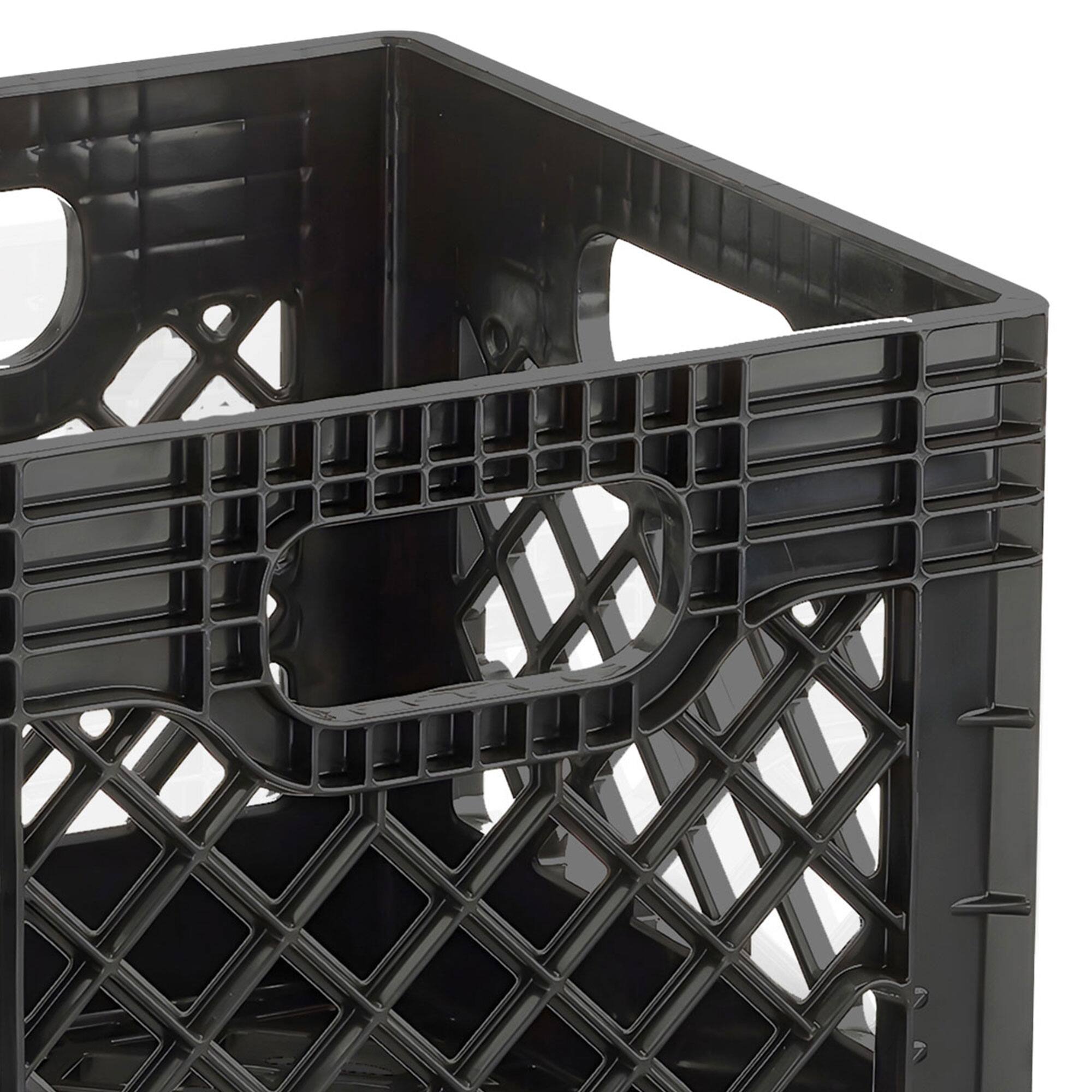 Alt View 5. Juggernaut Storage - Juggernaut Storage Crate for Office Storage & Classroom Organization, 2-Pack - Black.