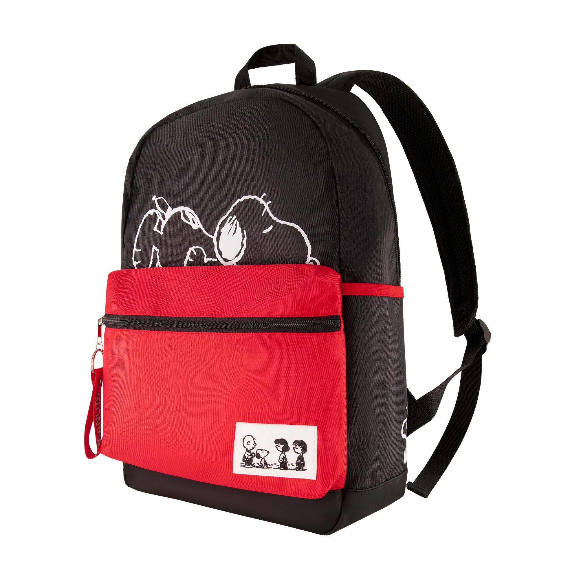 Left. Peanuts - Snoopy Charlie Brown Woodstock Backpack - MULTI.