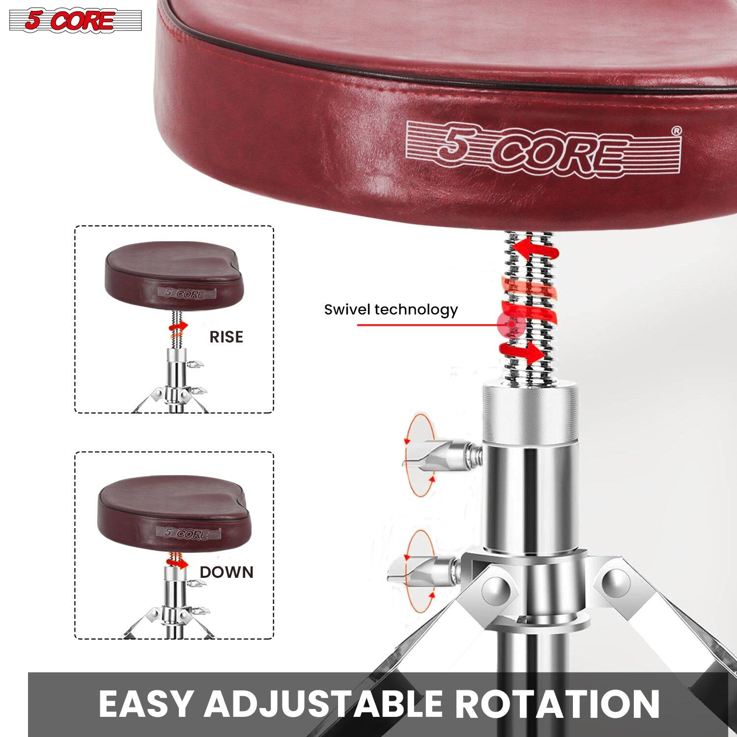 5 CORE

Swivel technology

RISE

DOWN

EASY ADJUSTABLE ROTATION
