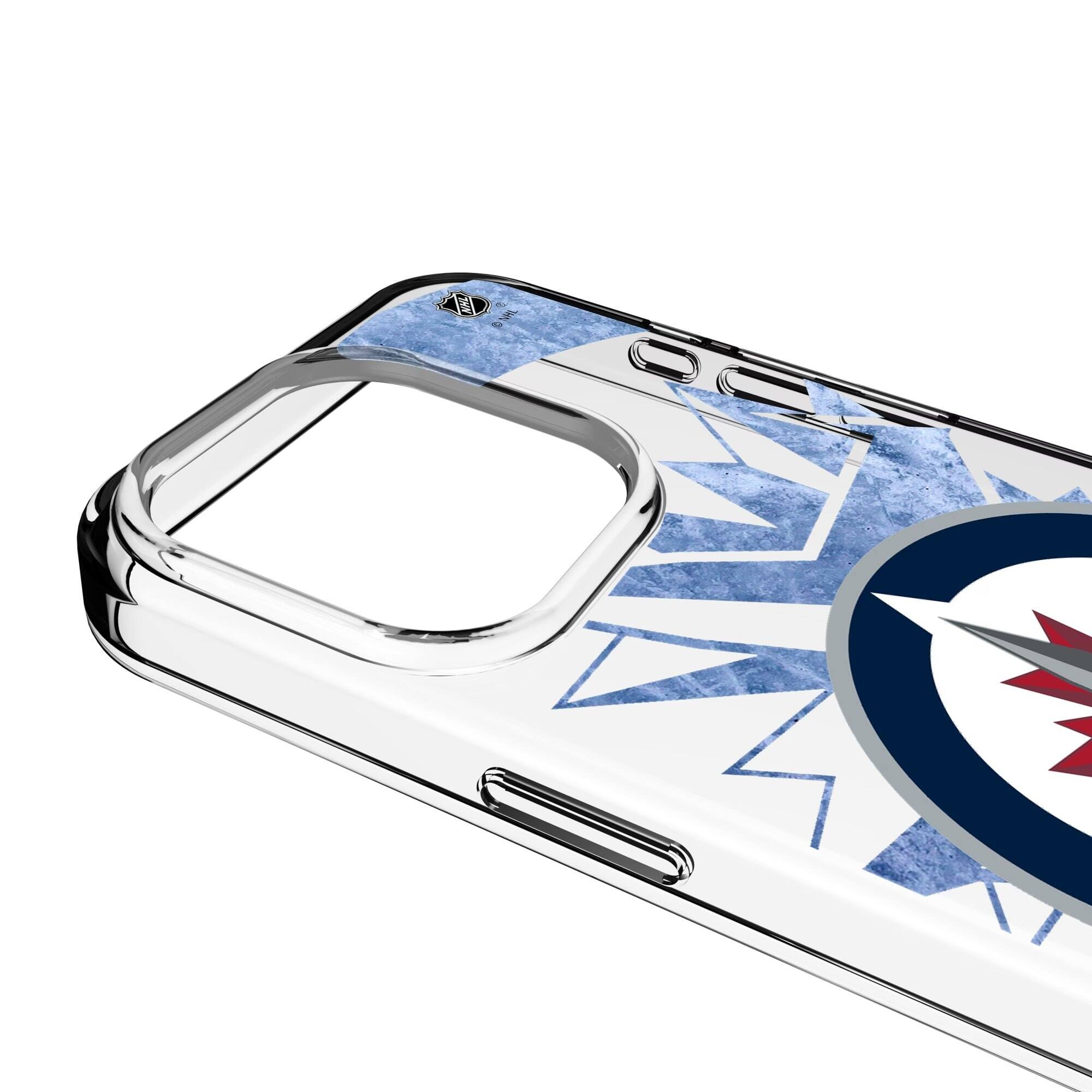 Alt View 2. Keyscaper - Winnipeg Jets iPhone Clear Ice Case - 14 - Multicolor.