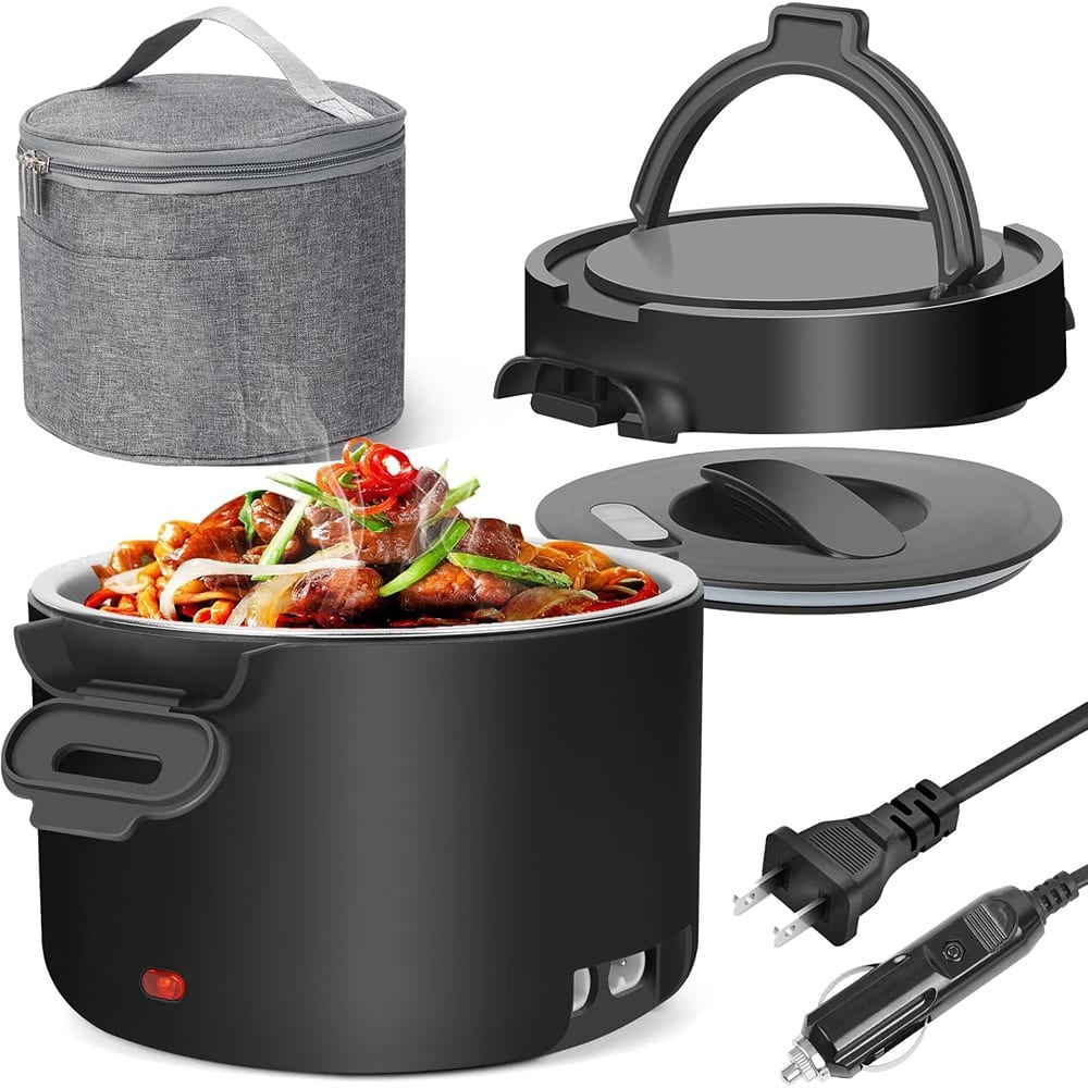 RTMB - Electric Lunch Box – 1L, 100W Heated, Leak-Proof - Black