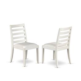 Luxe - Dining Room Chair with Cream Linen Fabric - Antique White