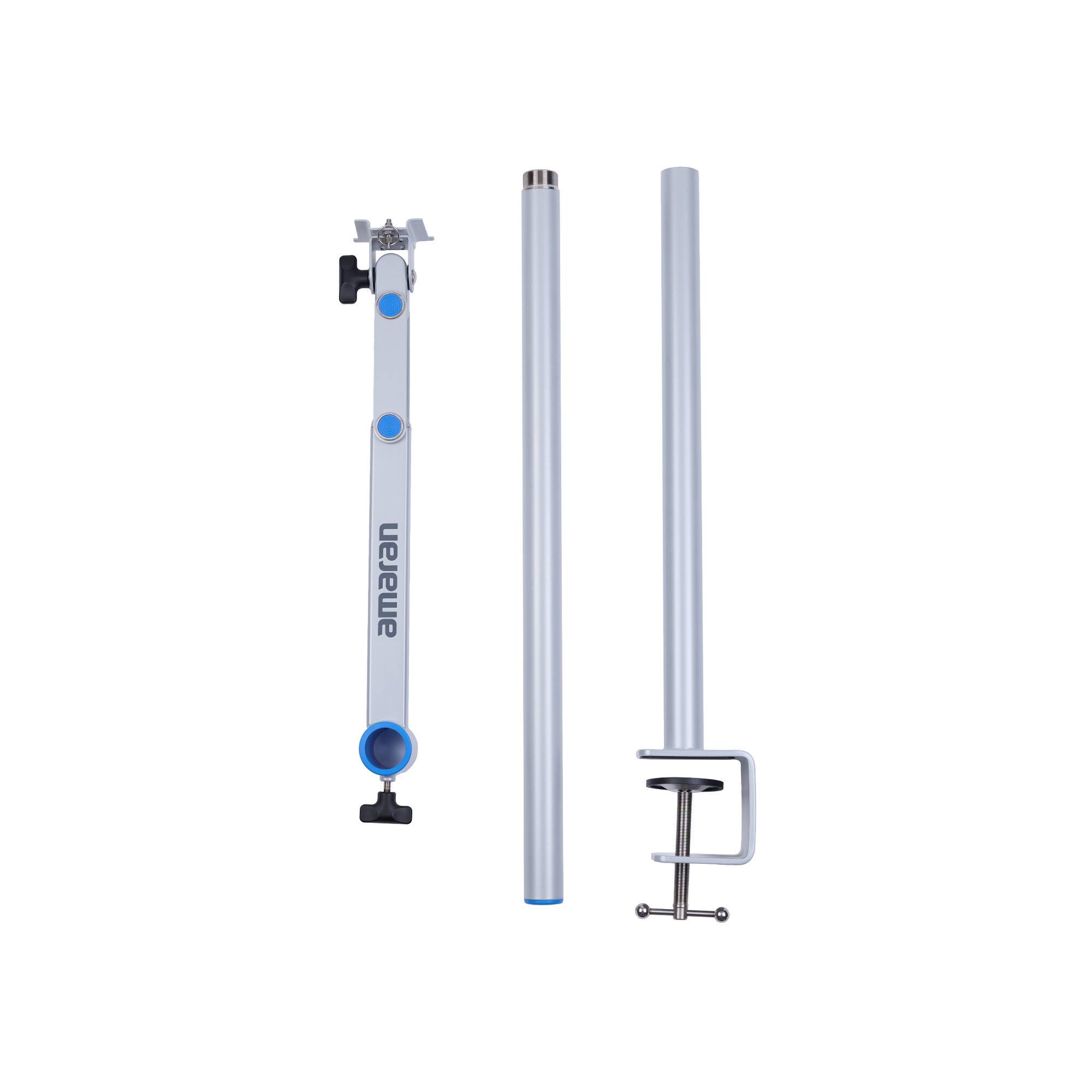 Left. Amaran - Amaran Verge Desk Clamp Stand - Silver.