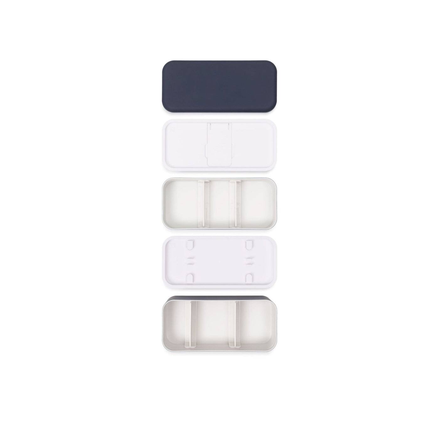 Back. Function 101 - BentoStack Tech Accessory Organizer Navy - Navy.