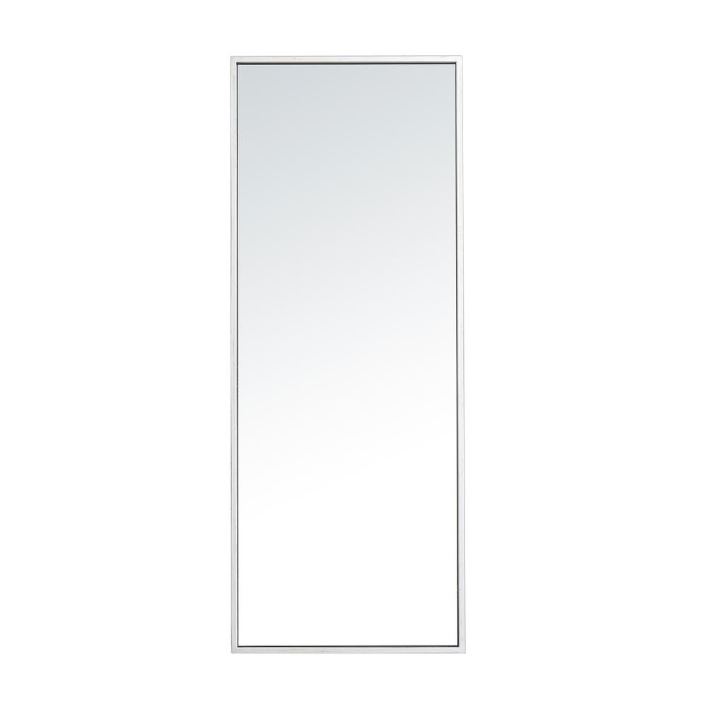 Alt View 2. Elegant Decor - Metal frame rectangle mirror 14 inch in silver - Silver.