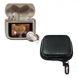 JBL - Tour Pro 3 Noise Cancelling True Wireless Earbud Bundle with gSport Case - Latte