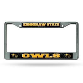Rico Industries - Kennesaw State Owls Chrome Metal License Plate Frame - Multi