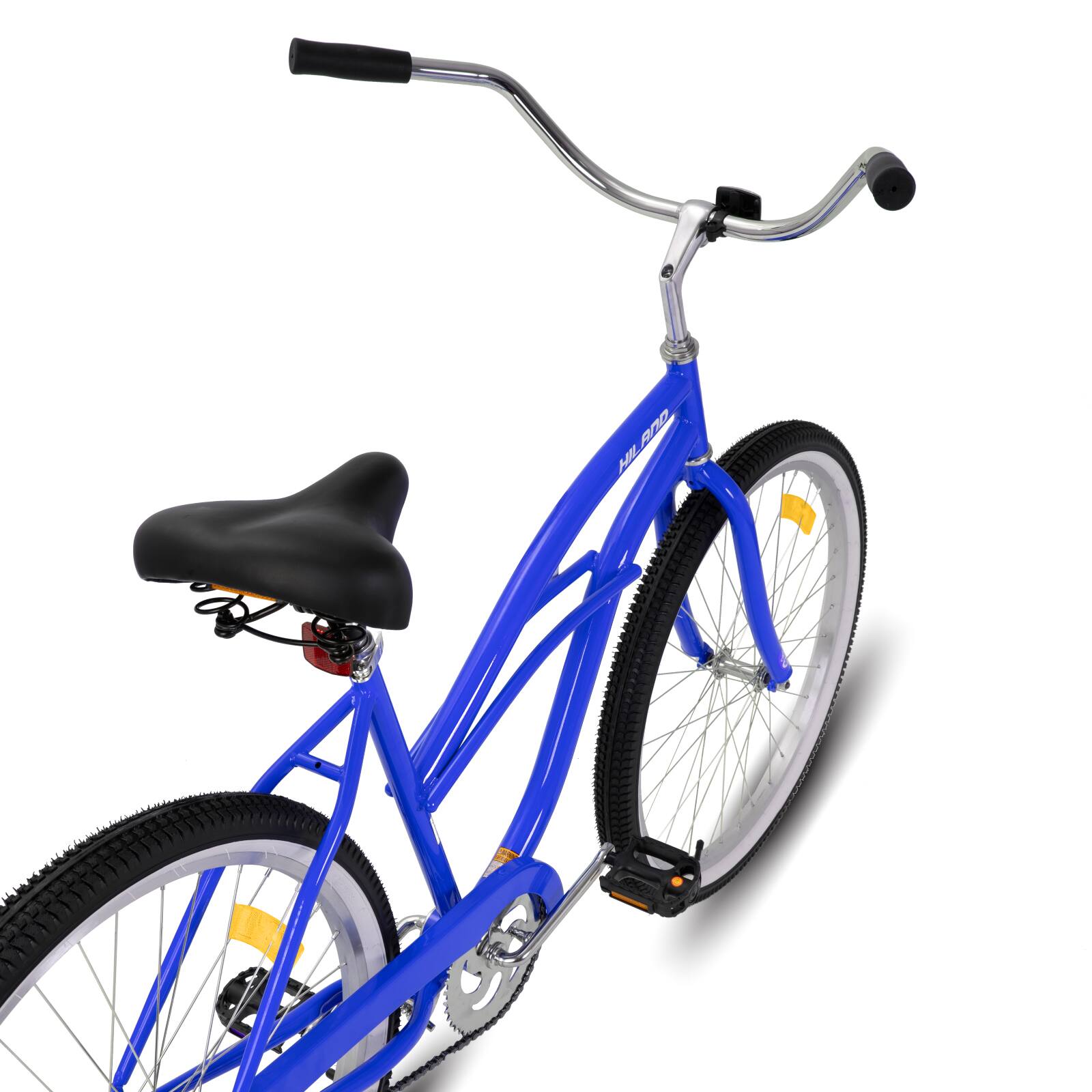 Back. HILAND - HILAND Jade 24 in Beach Cruiser Bike for Youth Boys and Girls, Hi-Ten Steel Frame Commuter City Bicycle, Blue - blue.