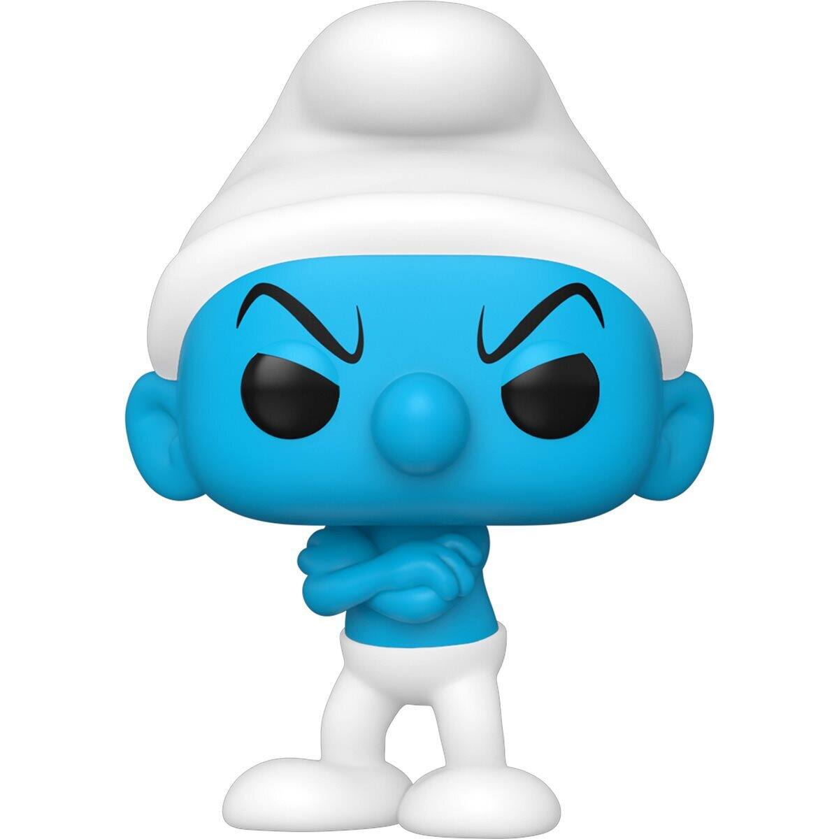 Left. Funko - FUNKO POP! TELEVISION: Smurfs - Grouchy Smurf   - Collectibles - Multicolor.