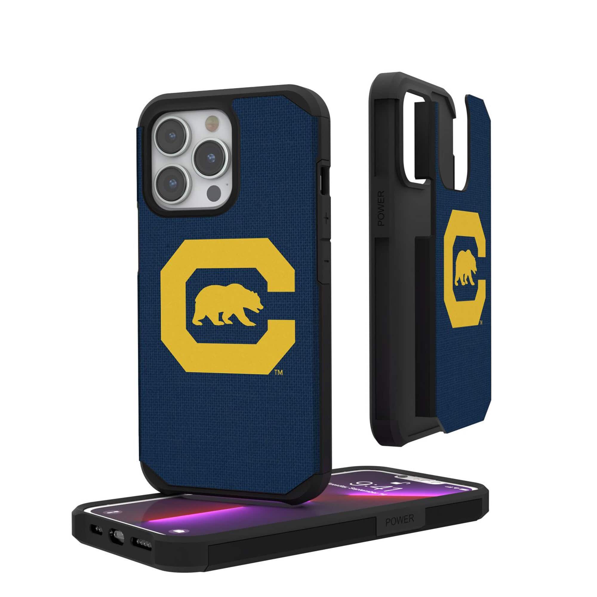 Keyscaper - NCAA - Cal Bears iPhone Rugged Case - 15 Pro Max - Black
