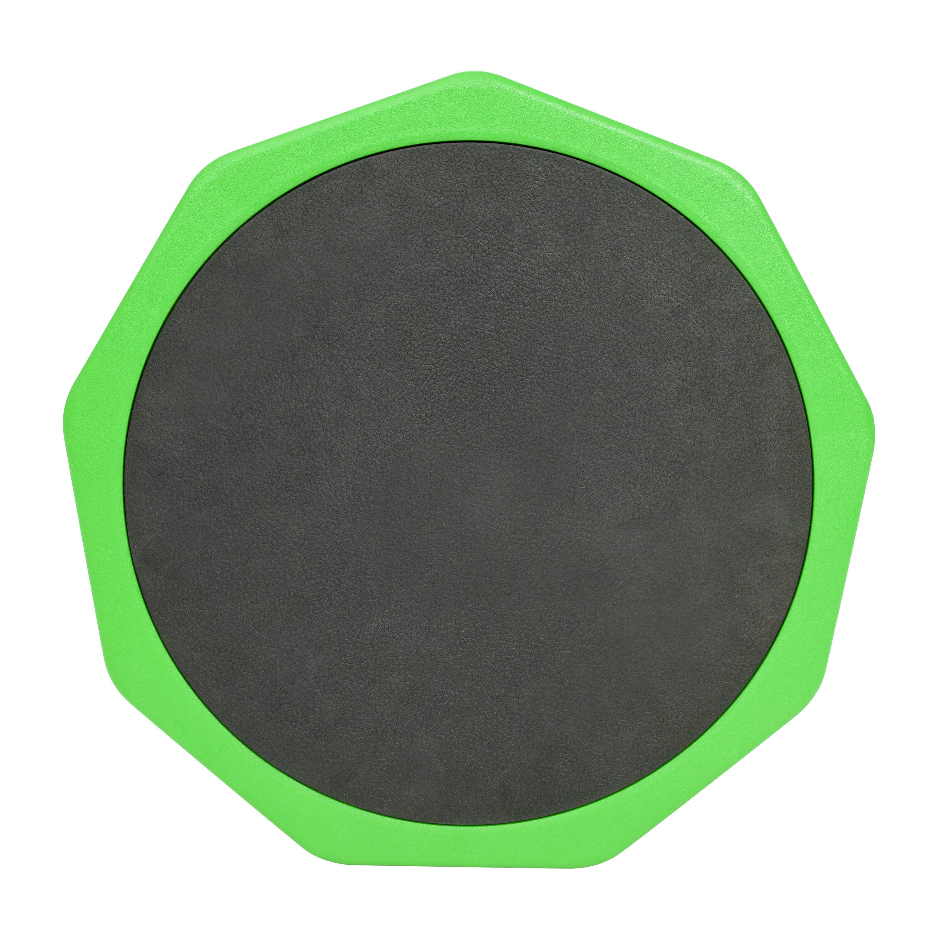 Alt View 9. Emma + Oliver - Saylor Height Adjustable Active Motion Stool for Kids with Weighted Rubber Non-Slip Bottom - Green.