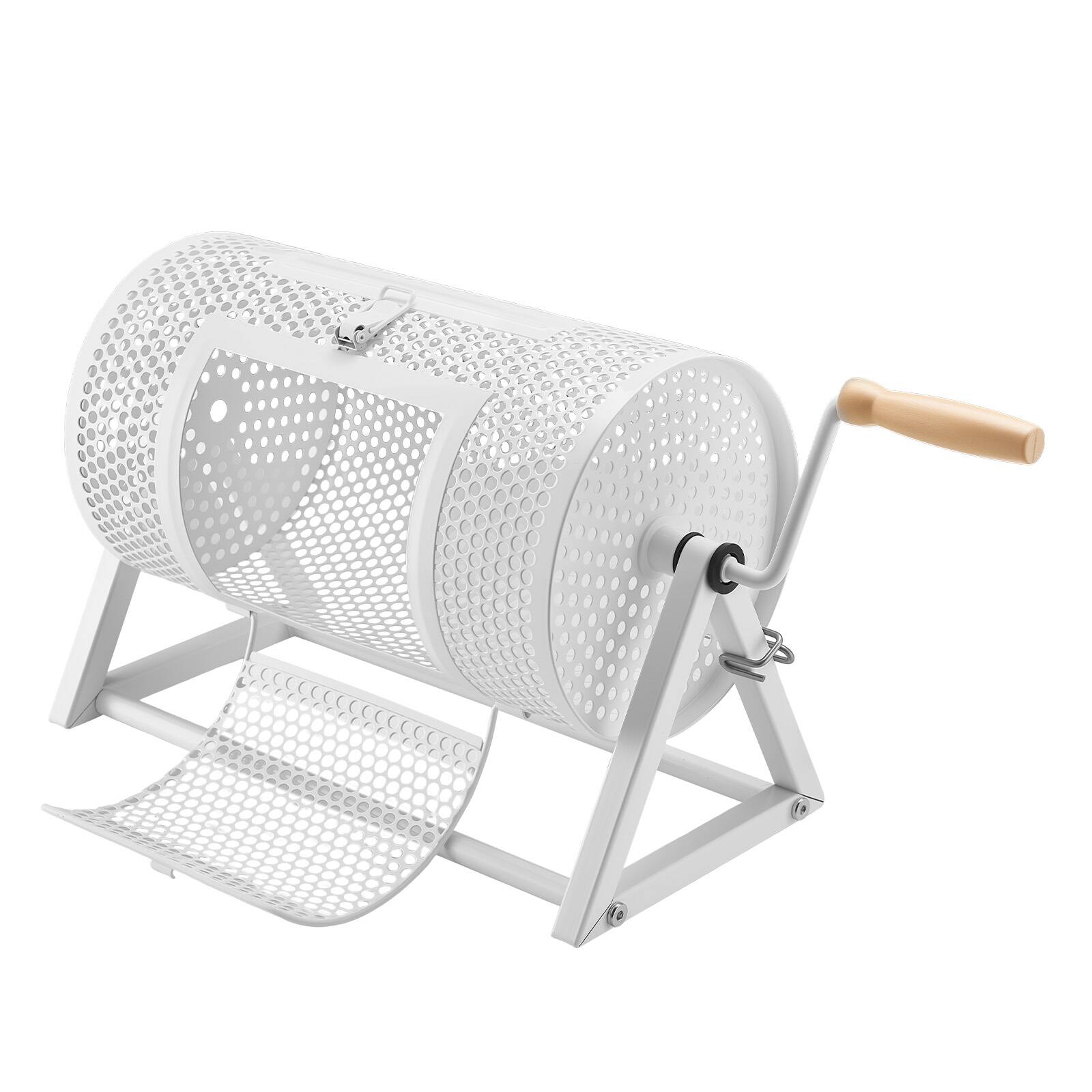 Alt View 5. VEVOR - Raffle Ticket Spinner, 11.6" x 6.6" Holds 2500 Tickets or 100 Ping Pong Balls, Raffle Drum Lottery Spinning Cage - White.