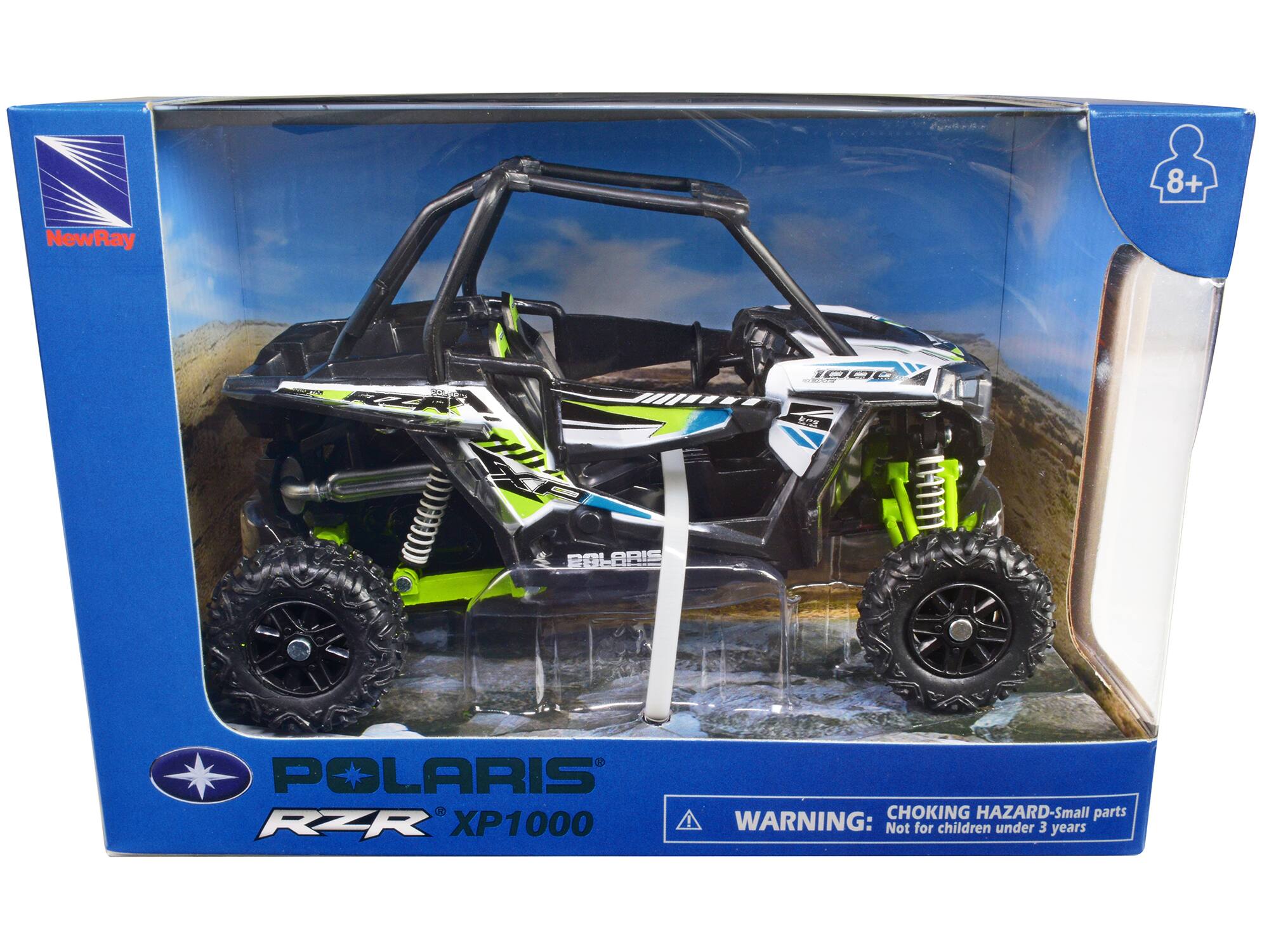 8+ NewRay - aa  
BOLARIS POLARIS  
CHOKING HAZARD-Small parts  
RZR XP1000  
WARNING: Not for children under 3 years