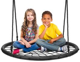 Sorbus - Saucer Tree Swing- Kids Outdoor Disc Round Swing, 40" Heavy Duty 220lbs Seat- Easy Install