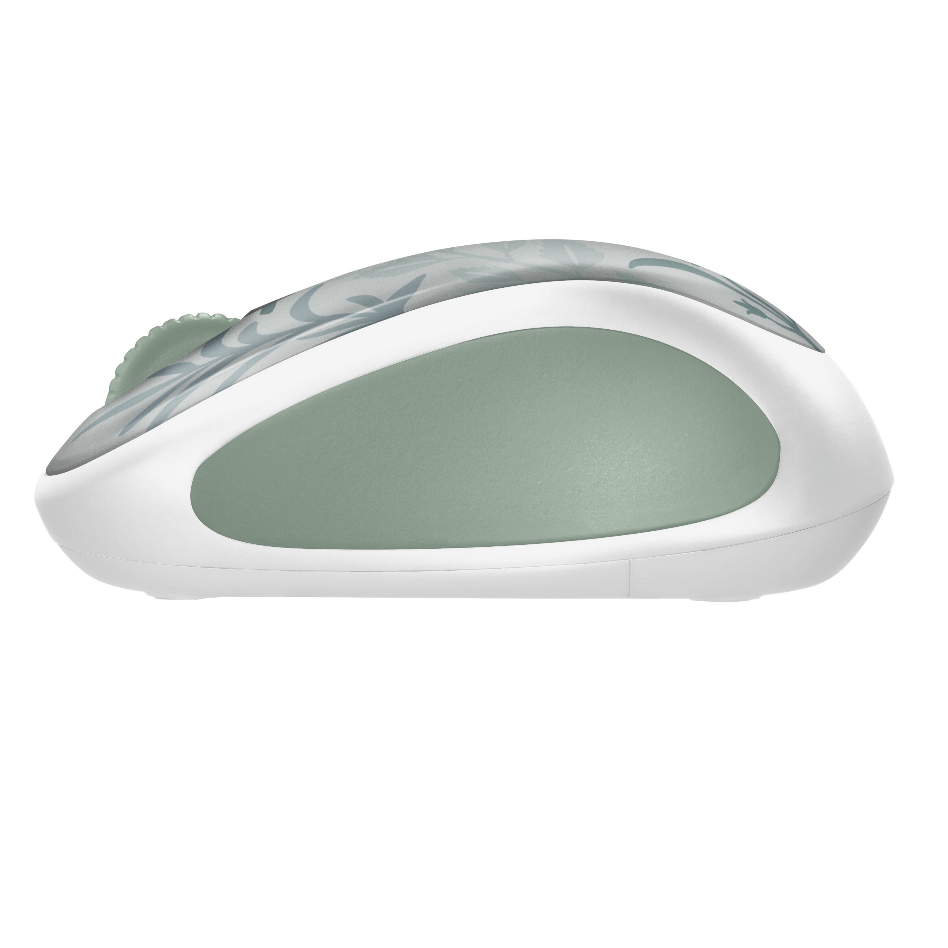 Alt View 2. Logitech - Design Mouse Limited Edition Wireless Optical 3-button Mouse with Broad Compatibility - Misty Garden.