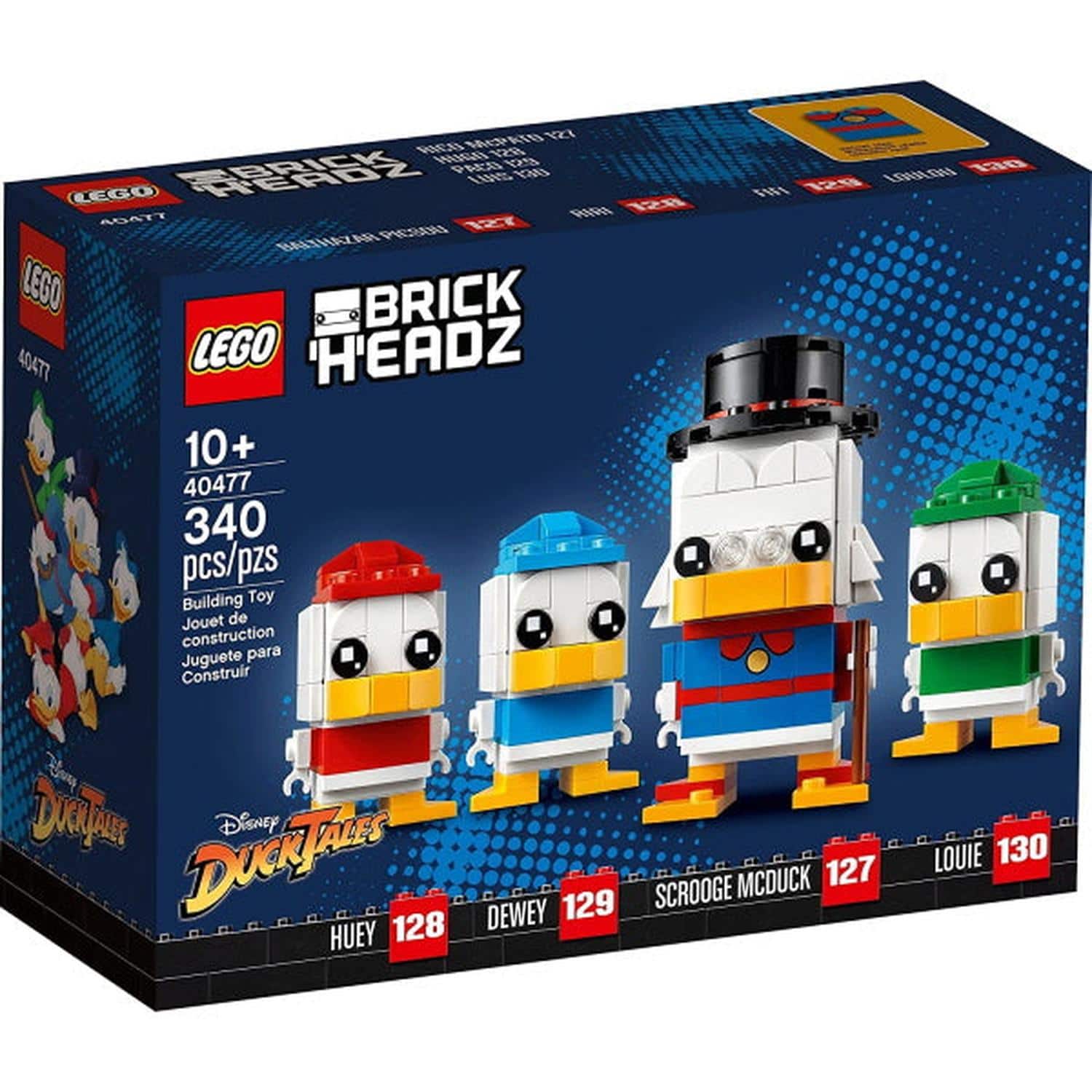 LEGO - BrickHeadz: Disney Ducktales [Scrooge McDuck, Huey, Dewey & Louie #40477]