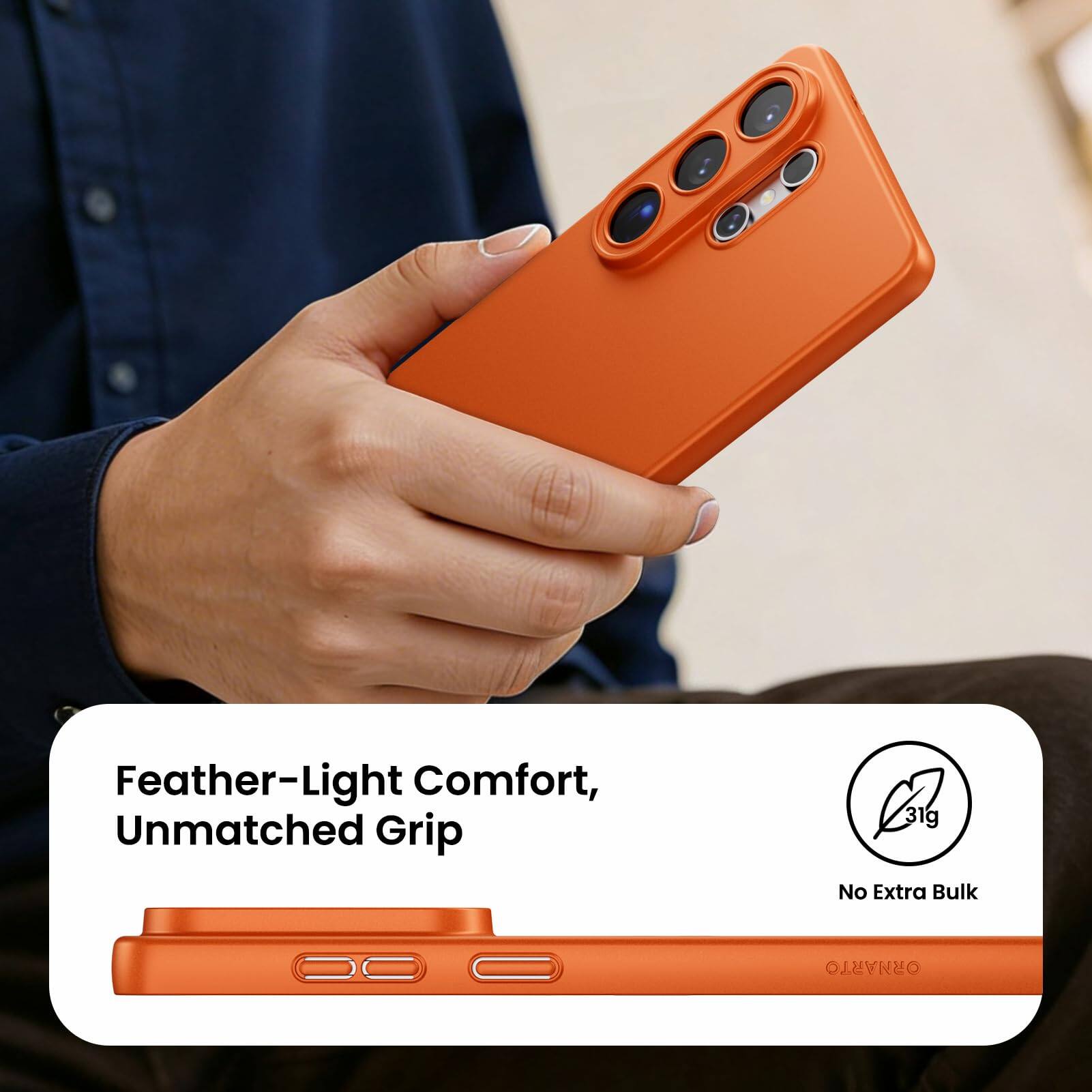Feather-Light Comfort, Unmatched Grip  
31g  
No Extra Bulk  
ORNARTO
