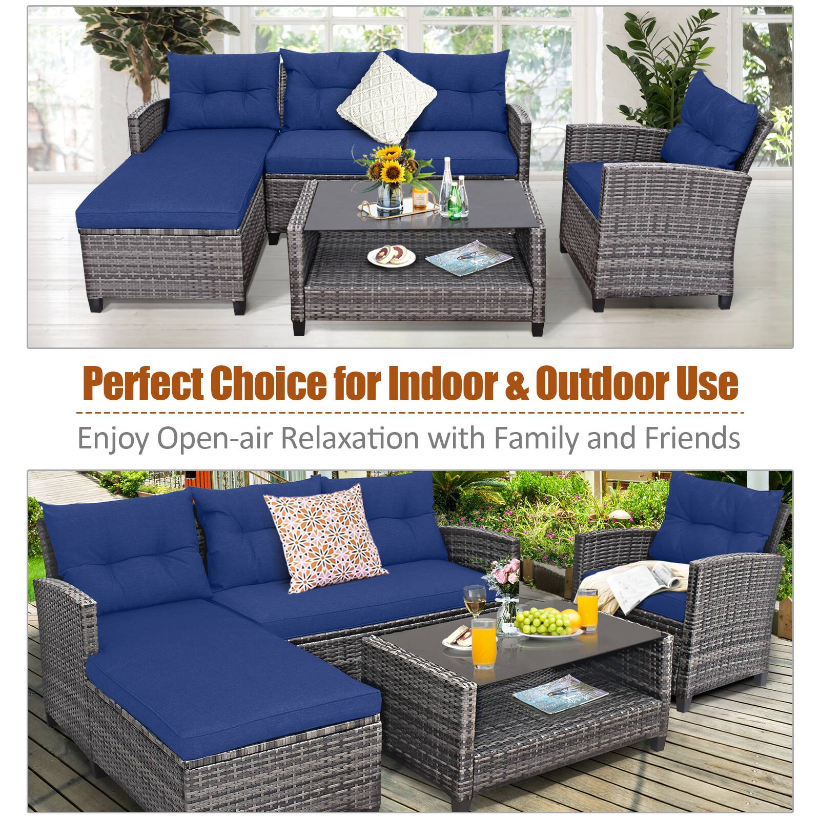 Perfect Choice for Indoor & Outdoor Use  
Enjoy Open-air Relaxation with Family and Friends